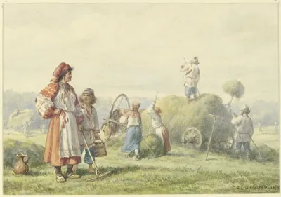 Hay Harvest In Russia