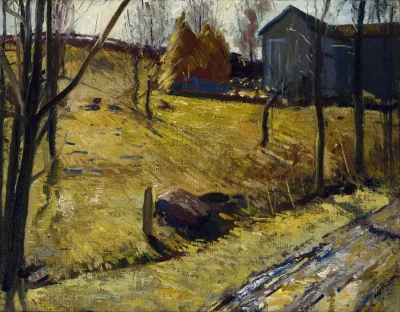 Haystacks And Barn