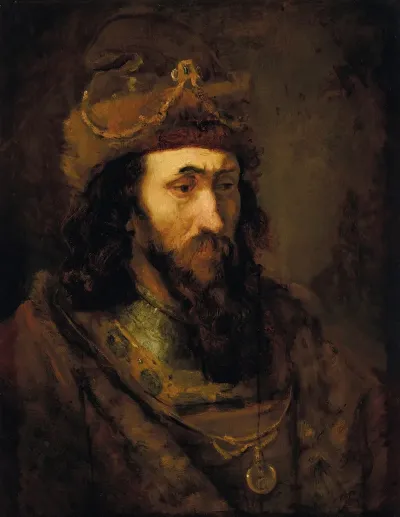 Head Of An Old Testament King