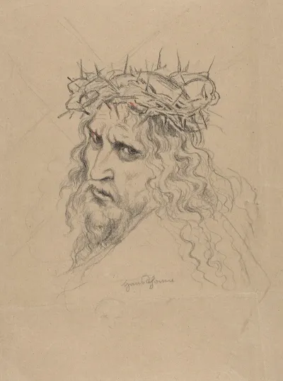 Head Of Christ Crowned With Thorns 2