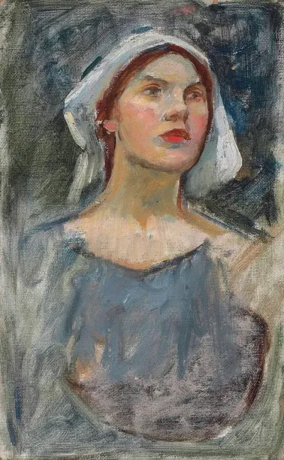 Head Study For The Enchanted Garden