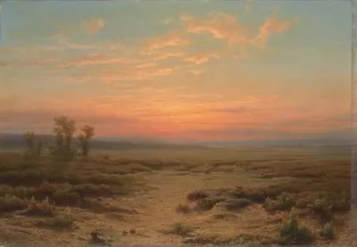 Heide Bij Avond