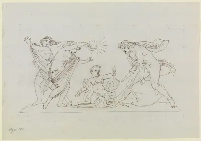 Herakles Als Kind Die Schlangen Wurgend