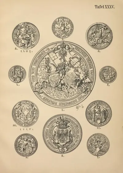 Heraldischer Handbuch Fur Freunde Der Wappenkunst Pl 35