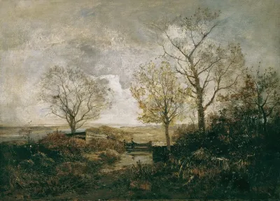 Herbstlandschaft Am Fluss