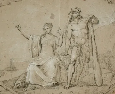 Hercules And Seated Woman