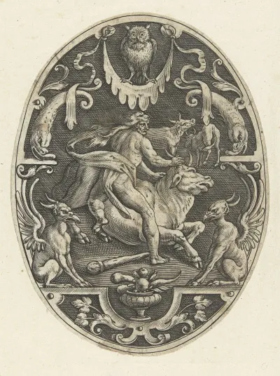 Hercules Captures The Cretan Bull