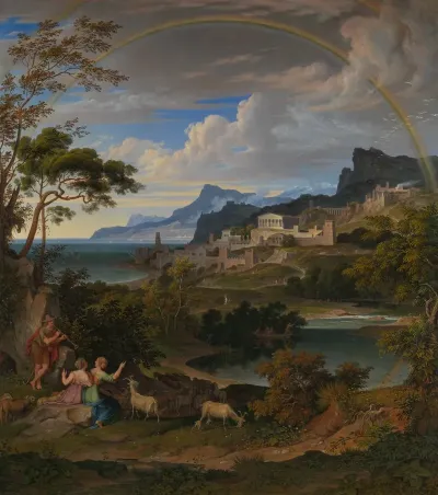 Heroic Landscape With Rainbow 2