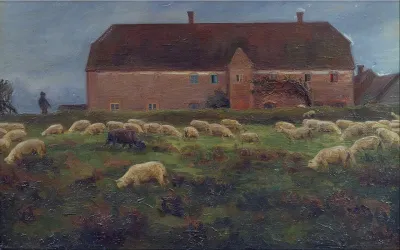 Herregarden Kaas I Salling 1895