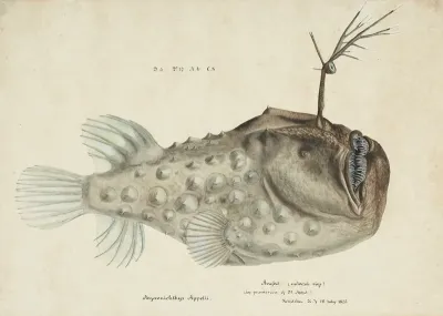 Himantolophus Appelii Nz Lateral View Prickly Anglerfish