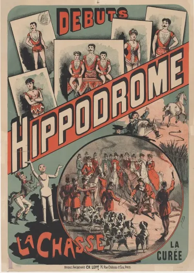 Hippodrome La Chasse La Curee Affiche