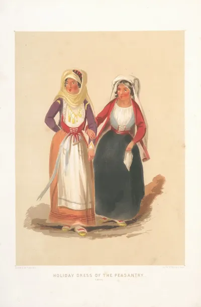 Holiday Dress Of The Peasantry Corfu