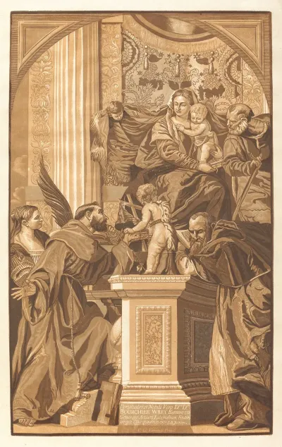 Holy Family And Four Saints After Paola Veronese
