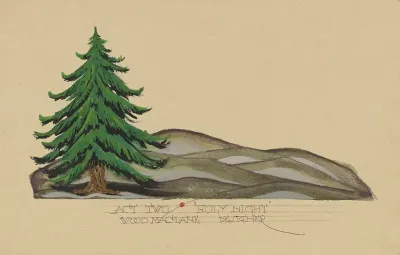 Holy Night Act Two Pine Tree In Rocky Hills