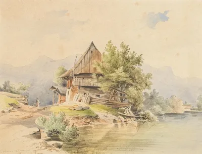 Holzhutte Am See