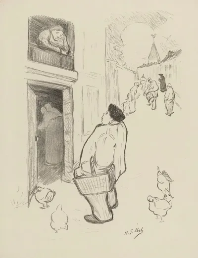 Homme Dans La Rue Parlant Avec Une Femme A Son Balcon 2