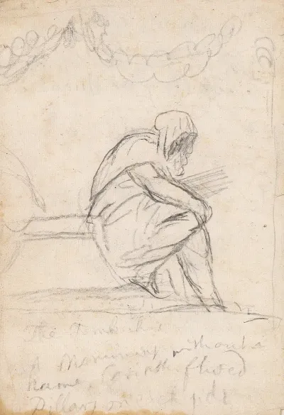 Hooded Figure Seated