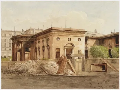 Hotel De Salm Apres Lincendie De La Commune En 1871 64 Rue De Lille 7eme Arrondissement