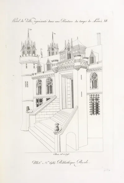 Hotel De Ville Represente Dans Une Peinture Du Temps De Louis Xii