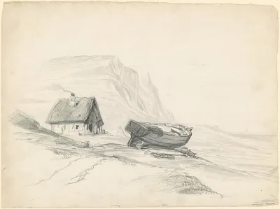 House And Boat At The Shore