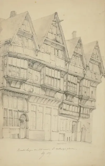 Houten Huizen Der XVI Eeuw Sint Walburgisplein 2