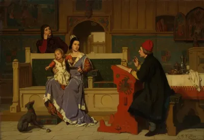 Hugo Van Der Goes Painting The Portrait Of Mary Of Burgundy
