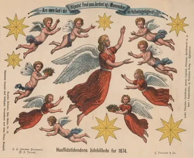 Husflidstidendens Julebillede For 1874