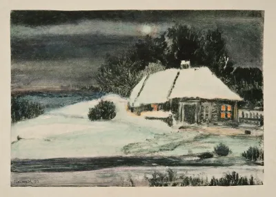 Hut In Snow