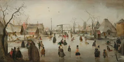 Ice Skating In A Village