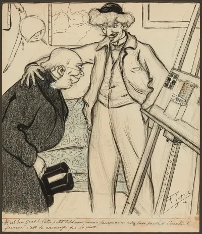 Il Est Tres Gentil Votre Petit Tableau Mais Pourquoi Navez Vous Pas Fait Lescalier Farceur Cest Le Concierge Q