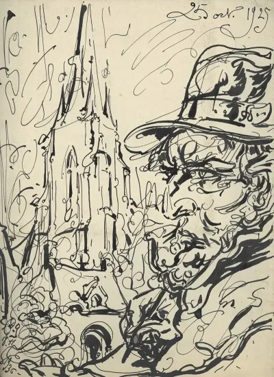 Illustratie Bij Studio Kunstleven Magazine Oct 1925