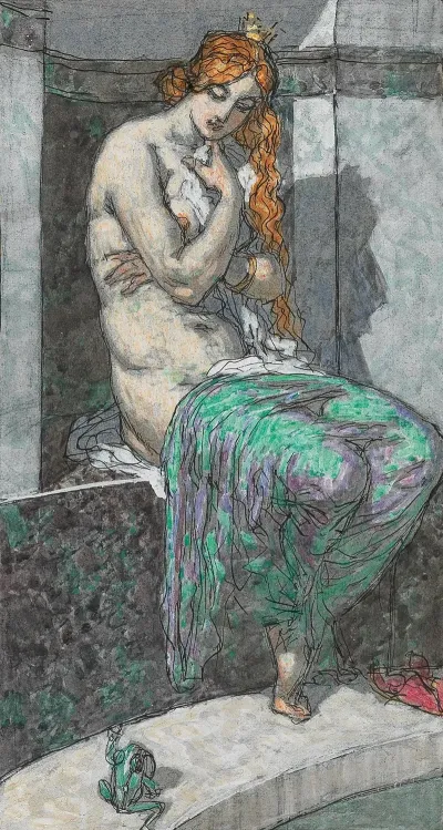 Illustration From The The Frog King