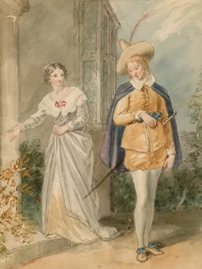 Illustration To Shakespeares Merry Wives Of Windsor Act 1 Scene 1