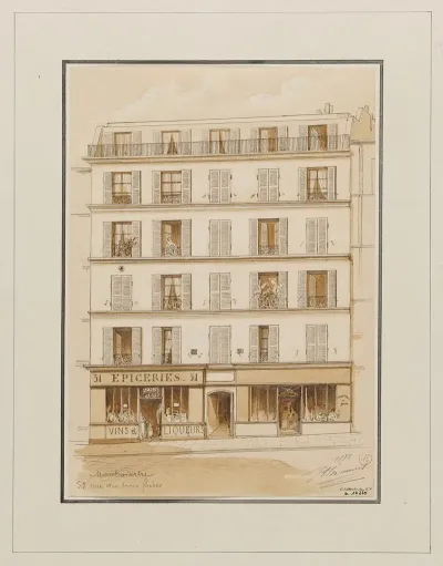 Immeuble Au N51 Rue Des Trois Freres Montmartre 18eme Arrondissement