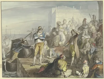 Improvisator Auf Der Piazetta In Venedig