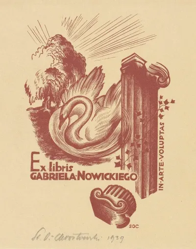 In Arte Voluptas Ex Libris Gabriela Nowickiego 2