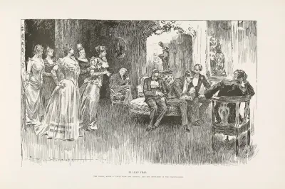 In Leap Year The Ladies After A Little Wine And Tobacco Join The Gentlemen In The Drawing Room