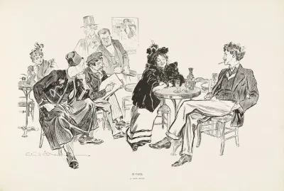 In Paris A Cafe Artist