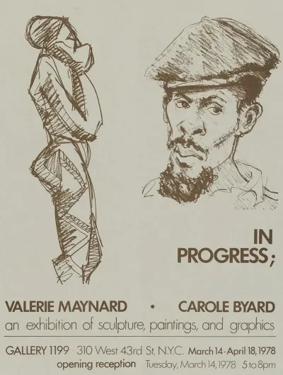 In Progress Sculpture Paintings Graphics An Exhibition Of Works By Valerie Maynard And Carole Byard At Gallery 1199