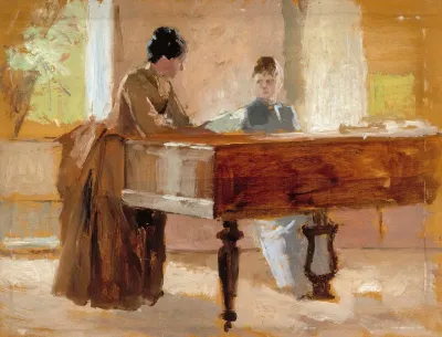 In The Drawing Room At Haikko Study For An Old Tune