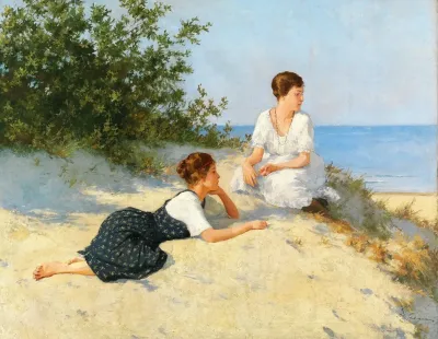 In The Dunes On The Baltic Sea Shore