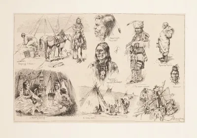 In The Lodges Of The Blackfeet Indians