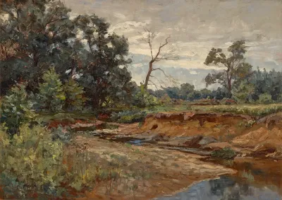 Indiana Woodland In The Meadow
