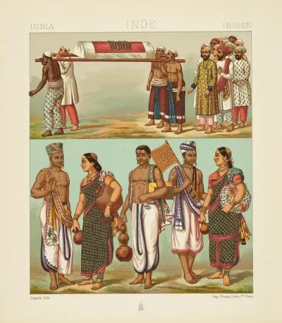 Indous Et Musulmans Les Brahmes Et Femmes