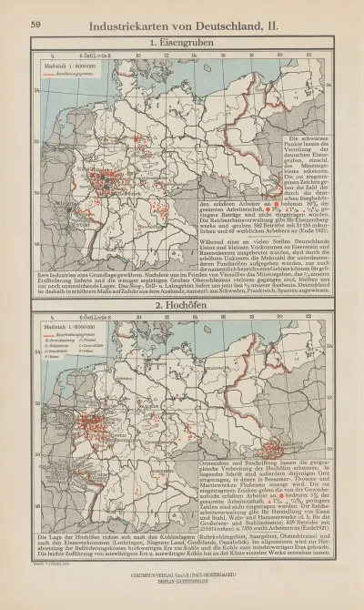 Industriekarten Von Deutschland II