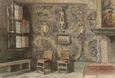 Interieur Van Het Oude Brouwershuis Te Antwerpen