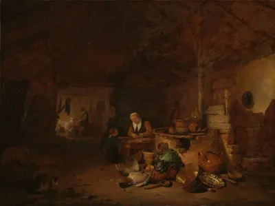 Interior Of A Barn 2