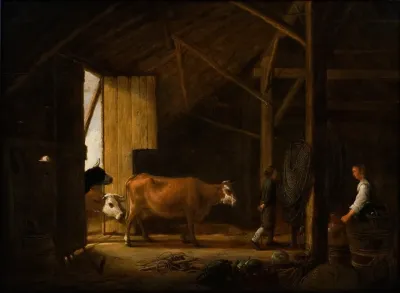 Interior Of A Cowshed