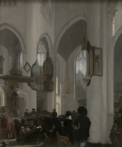 Interior Of A Gothic Church 6