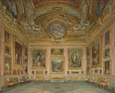 Interior Of Palazzo Pitti In Florence Sala Delliliade